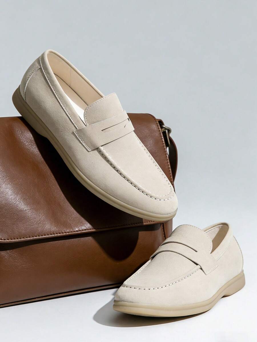 Mocassins penny homme à bout tablier
