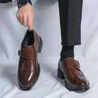 Chaussures homme à bride perforées