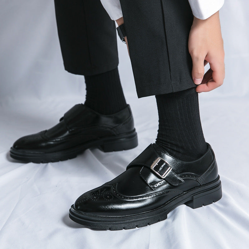 Chaussures homme à bride perforées