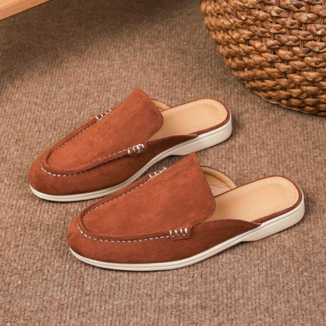 Mules homme à détail métallique