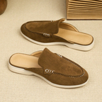 Mules homme à détail métallique