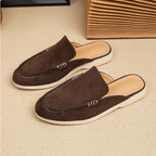 Mules homme à détail métallique