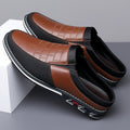 Mules homme bicolores à enfiler