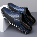 Mules homme bicolores à enfiler
