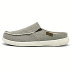 Mules homme en toile texturée