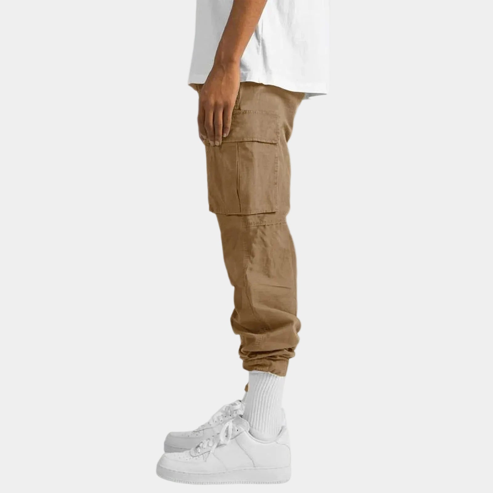 Pantalon cargo homme à cordon