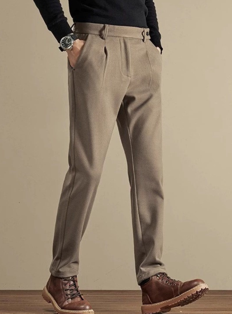 Pantalon habillé homme à plis
