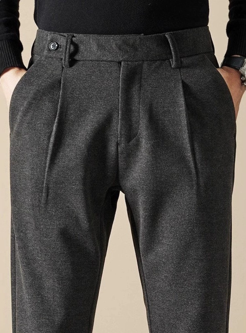 Pantalon habillé homme à plis