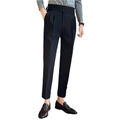Pantalon homme à pinces droites