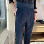 Pantalon homme à pinces droites