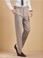 Pantalon homme à pinces et taille ajustable