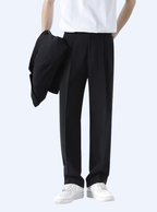 Pantalon homme à pinces taille haute