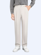 Pantalon homme à pinces taille haute