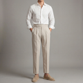 Pantalon homme à plis ajustables
