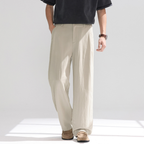 Pantalon homme coupe droite ample