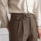 Pantalon homme à chevrons