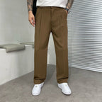 Pantalon homme décontracté à jambe droite
