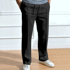 Pantalon homme droit à cordon de serrage
