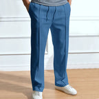 Pantalon homme droit à cordon de serrage