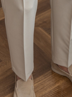Pantalon homme droit à double plis