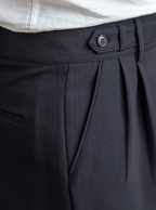Pantalon homme droit à double plis