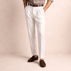 Pantalon homme droit à plis