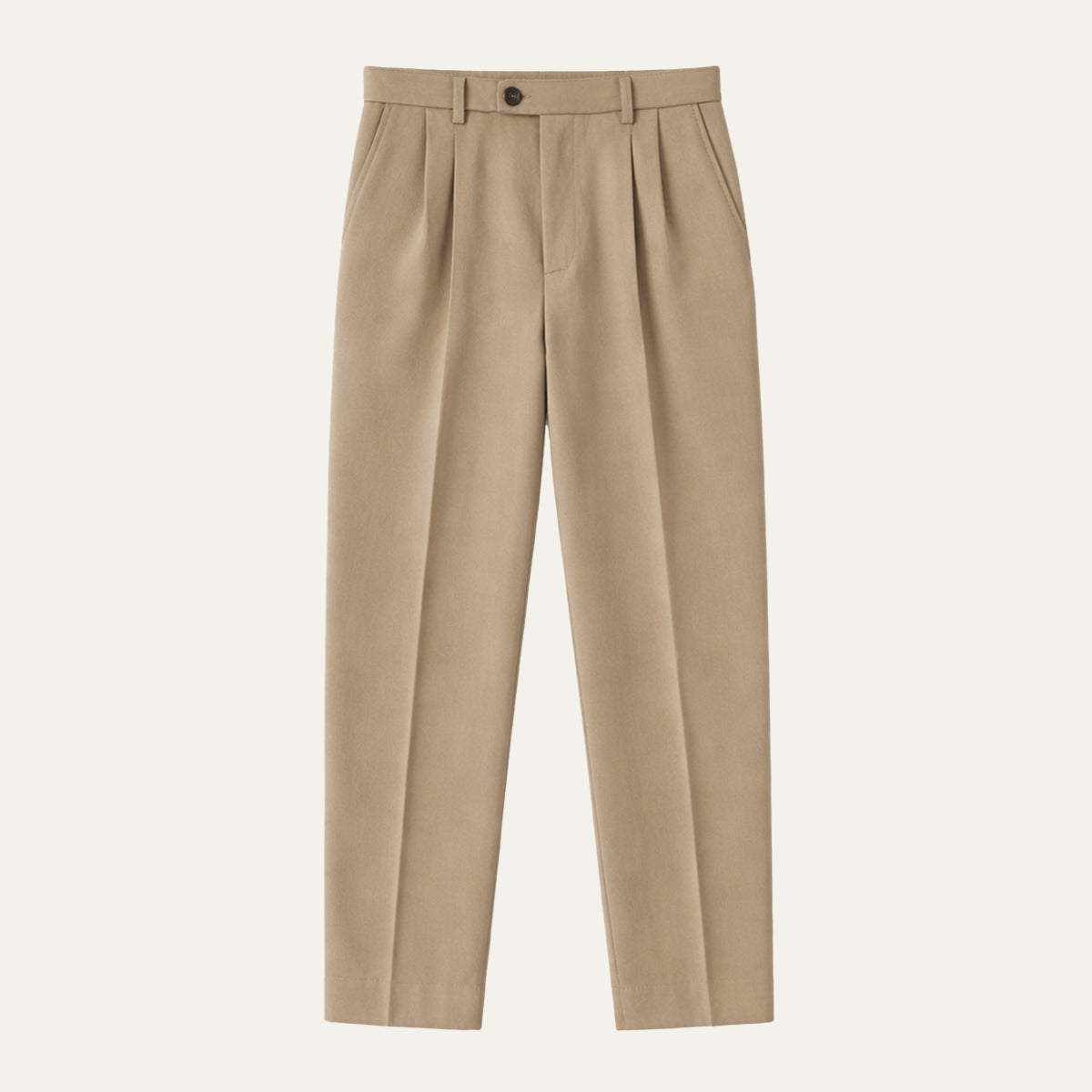Pantalon homme droit à plis