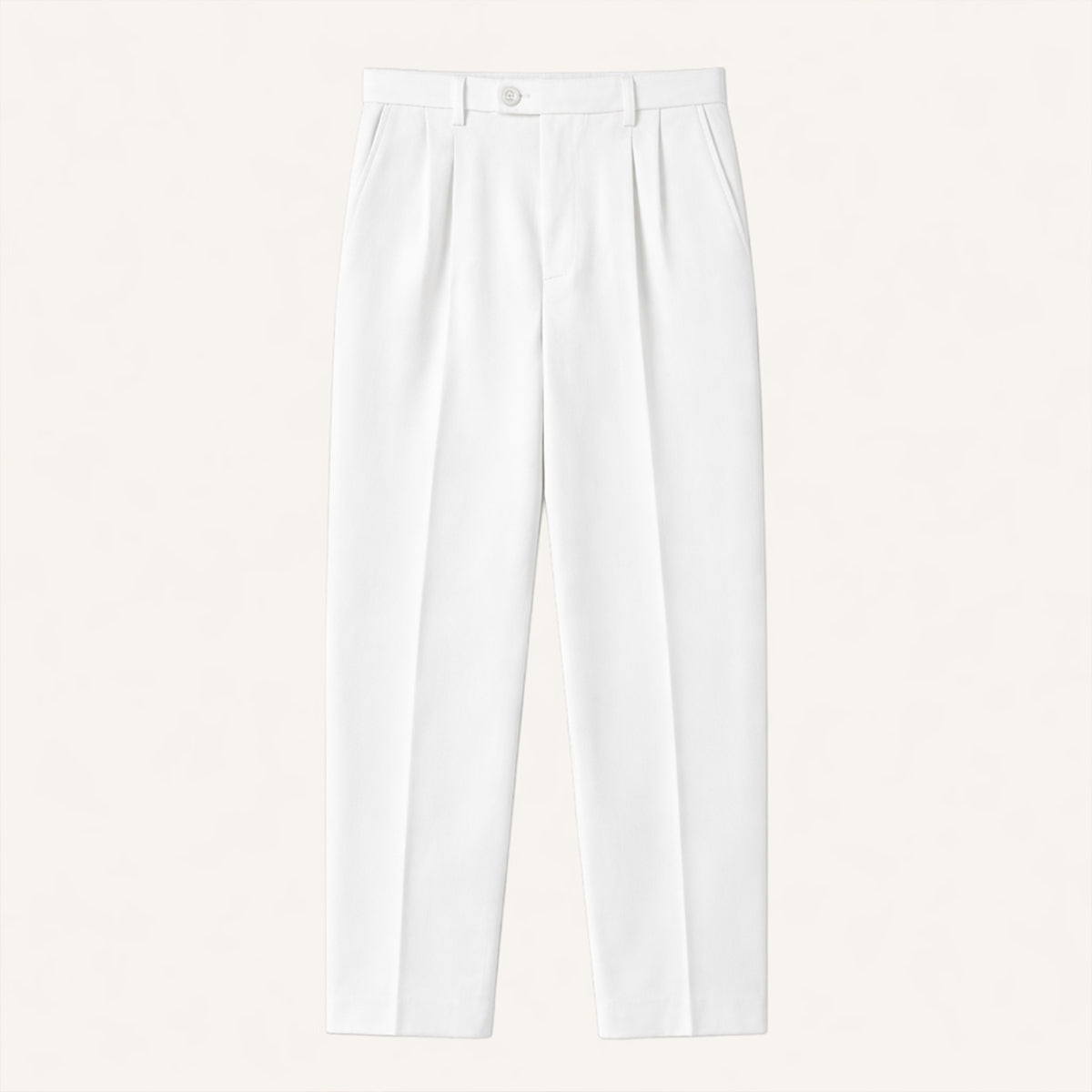 Pantalon homme droit à plis