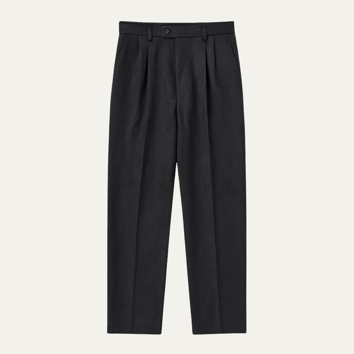Pantalon homme droit à plis