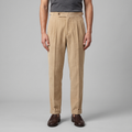 Pantalon homme en velours côtelé à plis