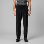 Pantalon homme en velours côtelé à plis