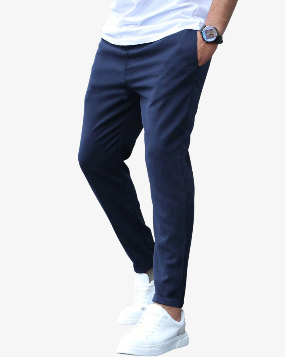 Pantalon homme fuselé à cordon de serrage