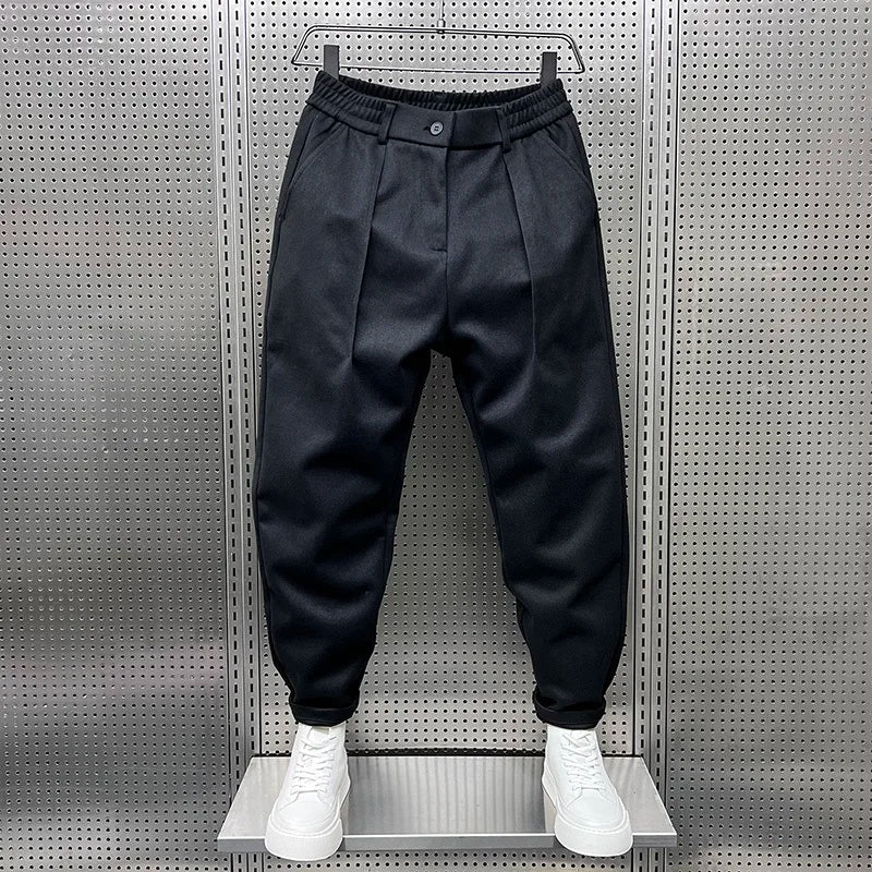 Pantalon homme fuselé à taille élastiquée