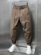 Pantalon homme fuselé à taille élastiquée