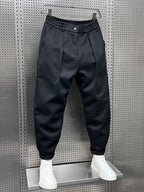 Pantalon homme fuselé à taille élastiquée