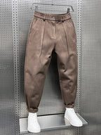 Pantalon homme fuselé à taille élastiquée