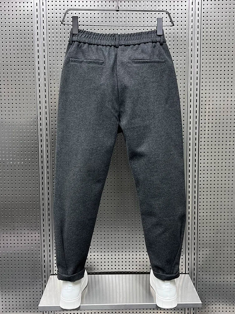 Pantalon homme fuselé à taille élastiquée