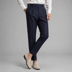 Pantalon homme habillé fuselé taille ajustable