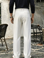 Pantalon homme large à pinces taille haute