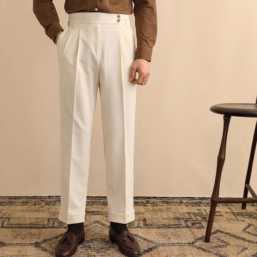 Pantalon homme pinces marquées