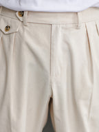 Pantalon homme plissé