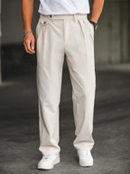 Pantalon homme taille boutonnée