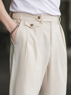 Pantalon homme taille boutonnée