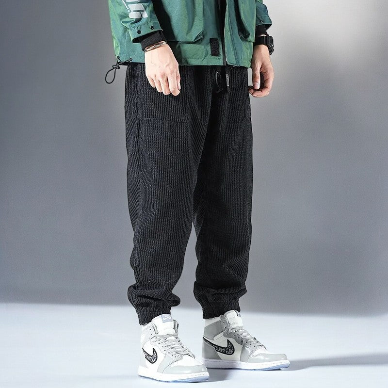 Pantalon jogger homme en velours côtelé