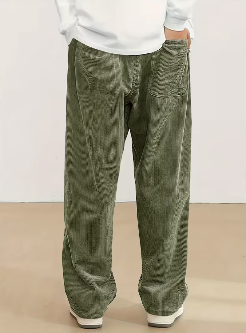 Pantalon large à cordon pour homme