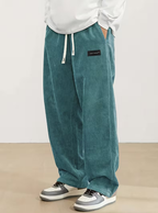 Pantalon large à cordon pour homme