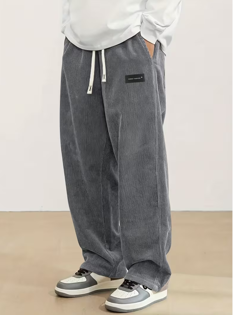 Pantalon large à cordon pour homme