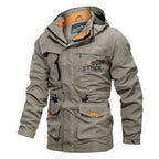 Parka homme à capuche multipoches