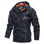 Parka homme à capuche multipoches