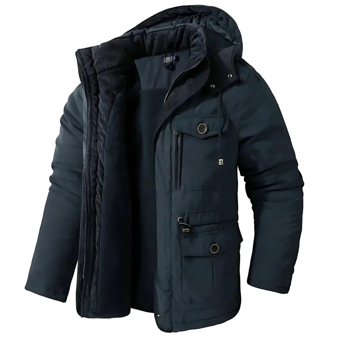 Parka homme doublée à capuche